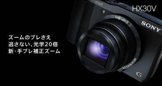 DSC-HX30V 特長 : 新・手ブレ補正ズーム＆高性能レンズ | デジタル