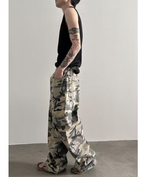DEVICE（デバイス） スウェットパンツ ジャージ カモフラージュ 迷彩