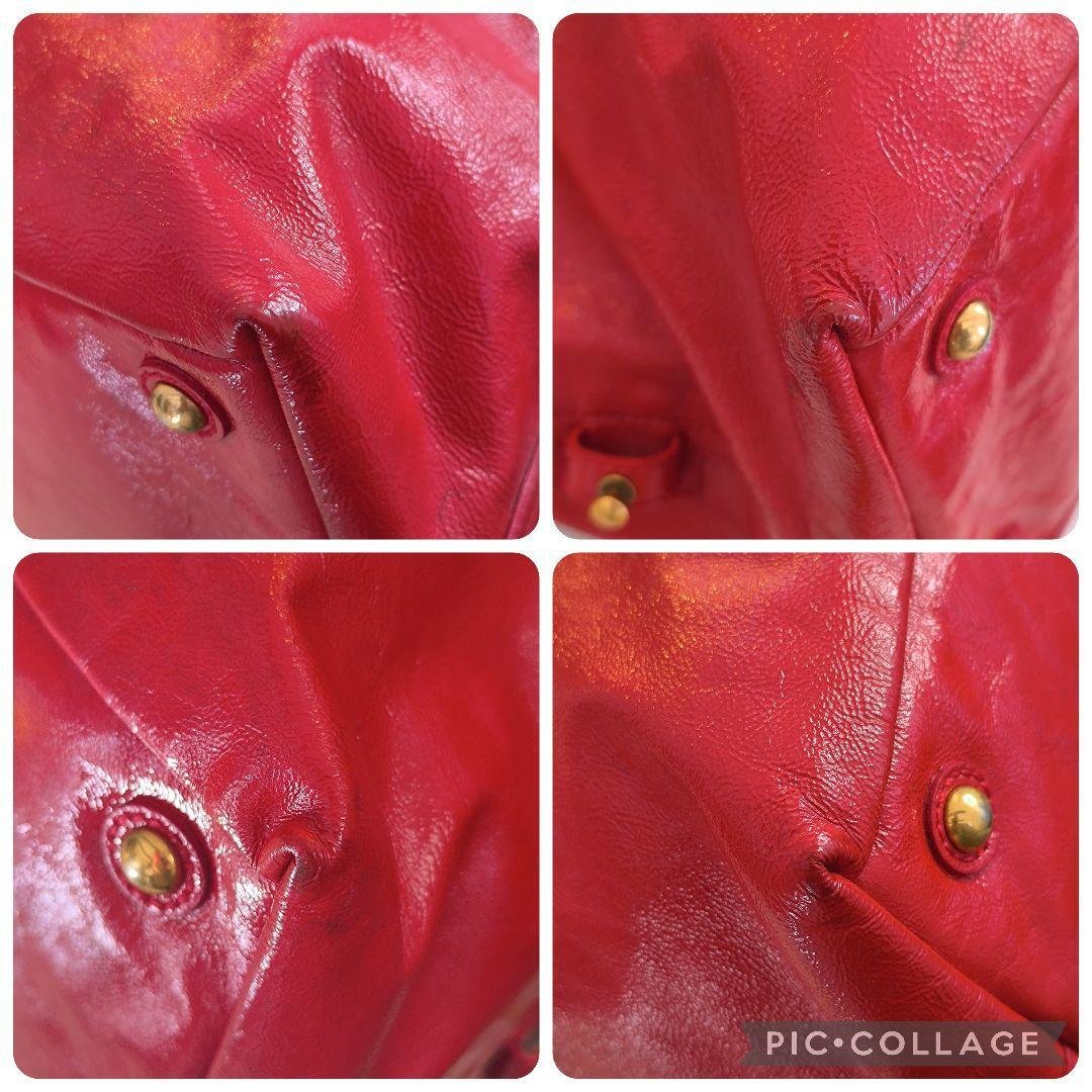 レア イヴサンローラン イージー ボストン ヴィンテージ レッド