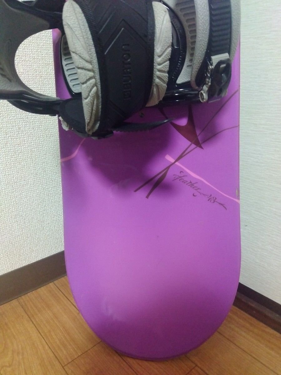 Burton バートン スノーボード 紫 緑 Freestyle ビンディング Burton