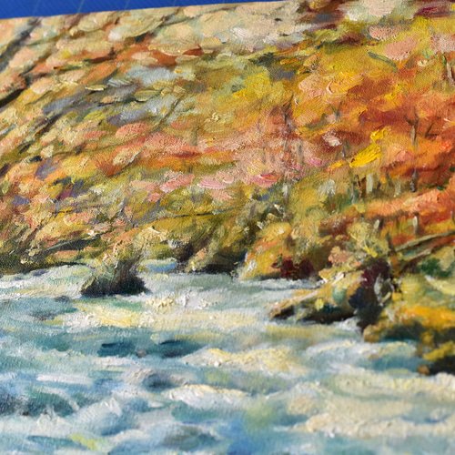 油絵/人物画【雪虫】1点物の原画◇作者サイン入り/F8号キャンバス 油絵