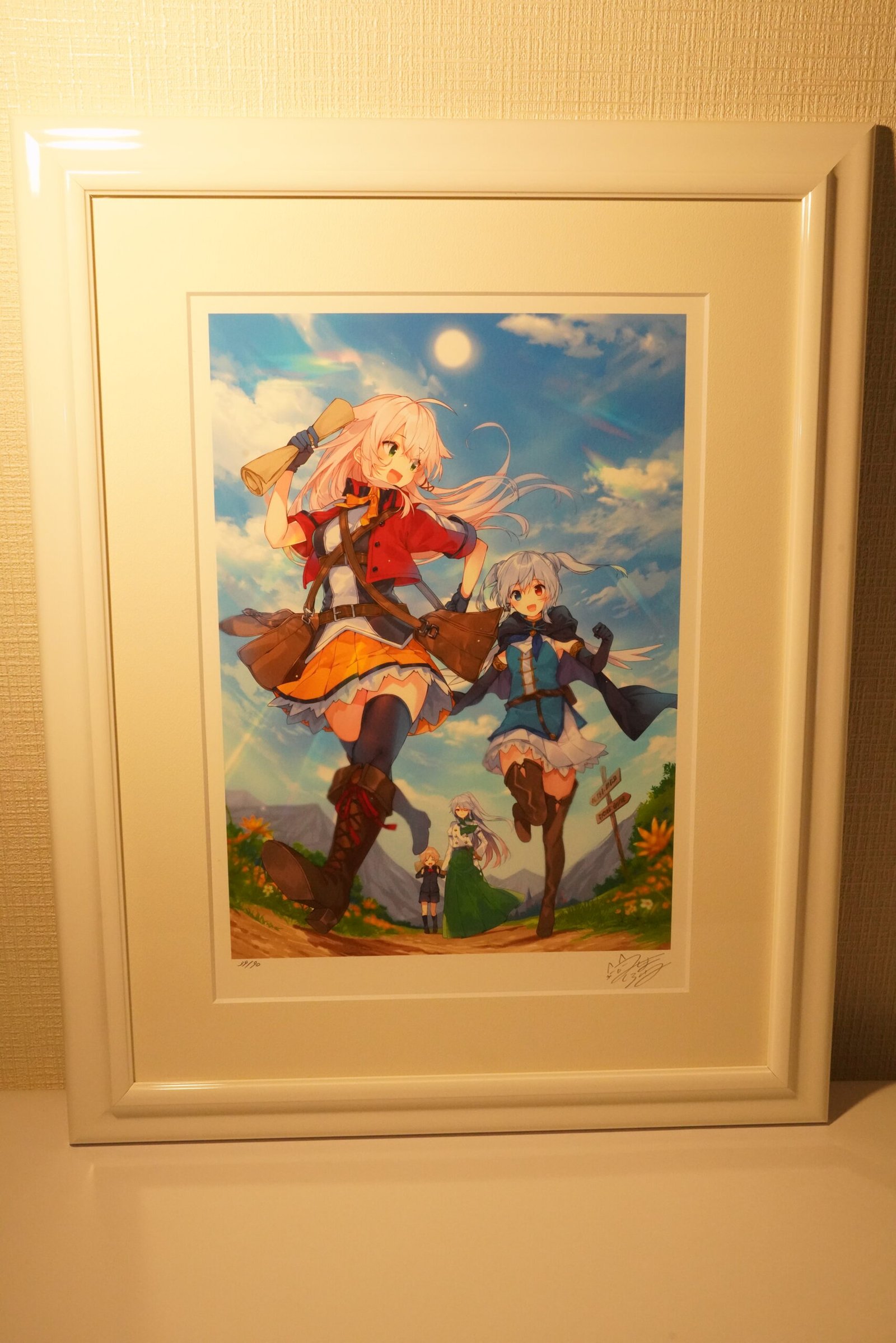 三嶋くろねON THE CLOCK TOWER版画