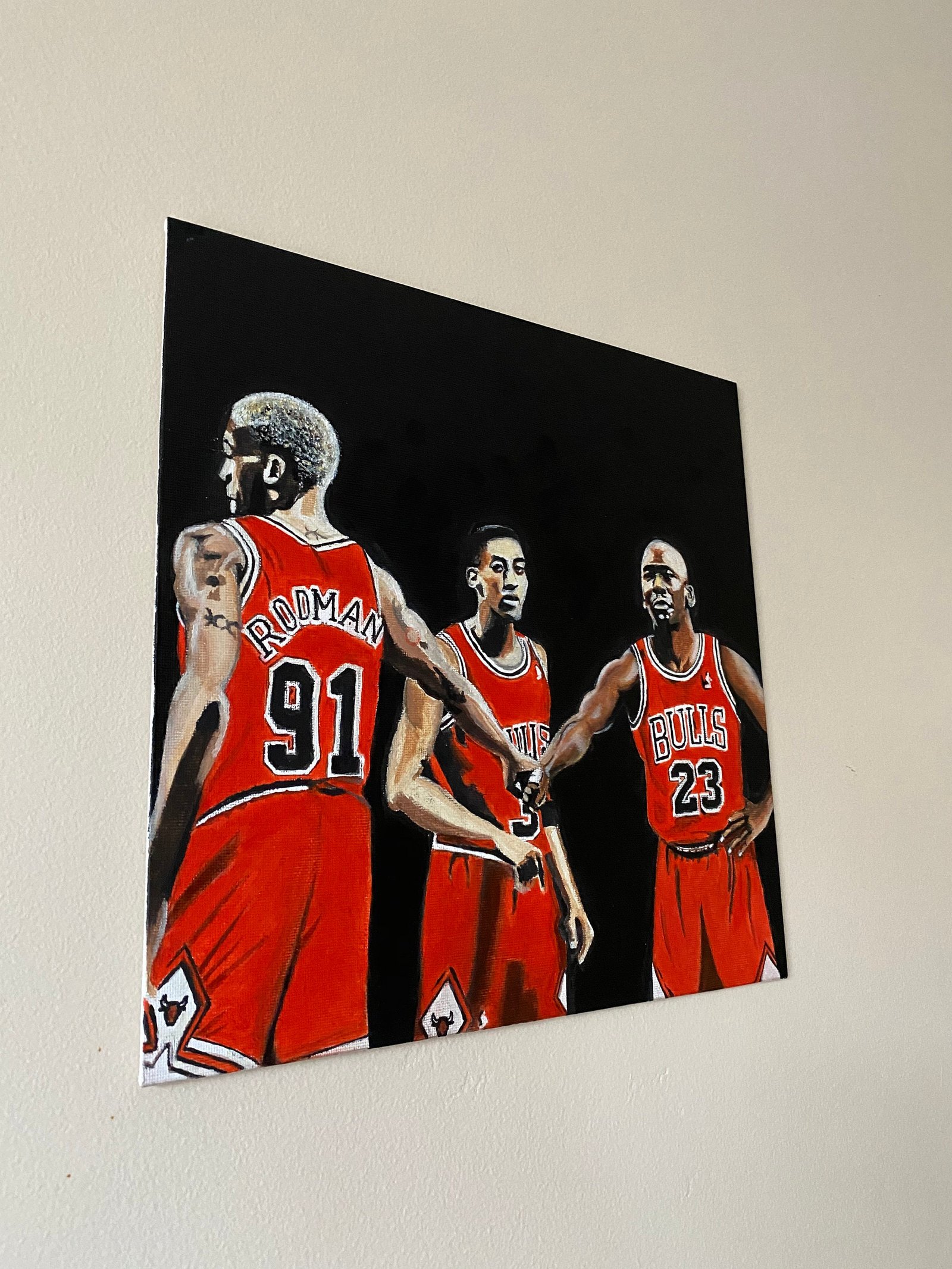 Rodman, Pippen and Jordan - Etsy