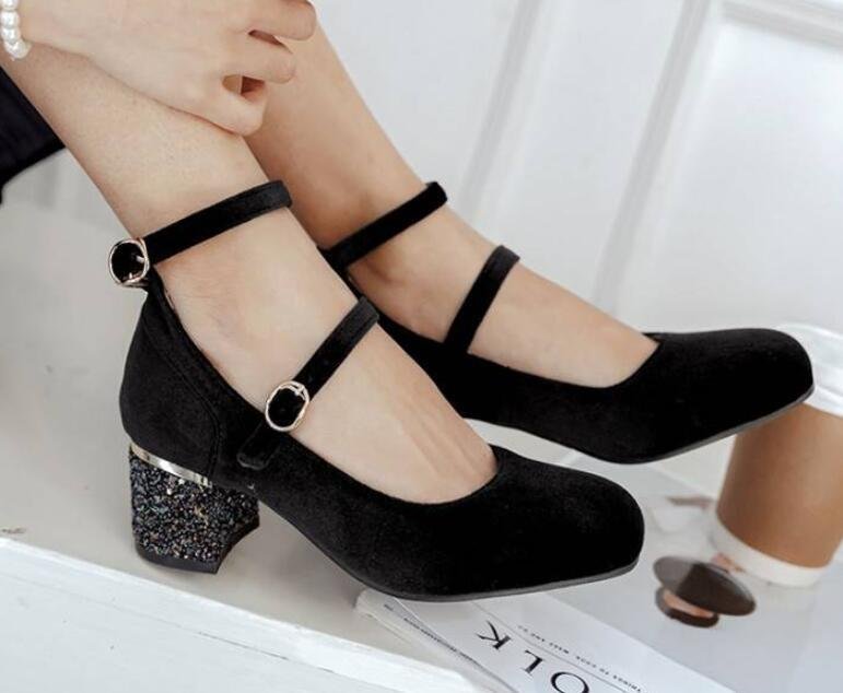 Autumn Women's Square Toe Retro Mary Jane Shoes College Style