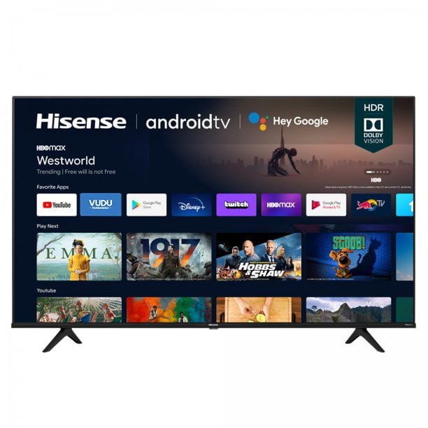Hisense 43A6G 43 inch 4K UHD Android TV, Dolby Vision HDR, Game