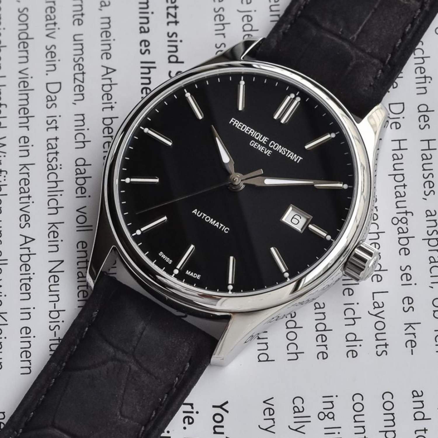 Relógio Frederique Constant Classics Index Automático Preto FC