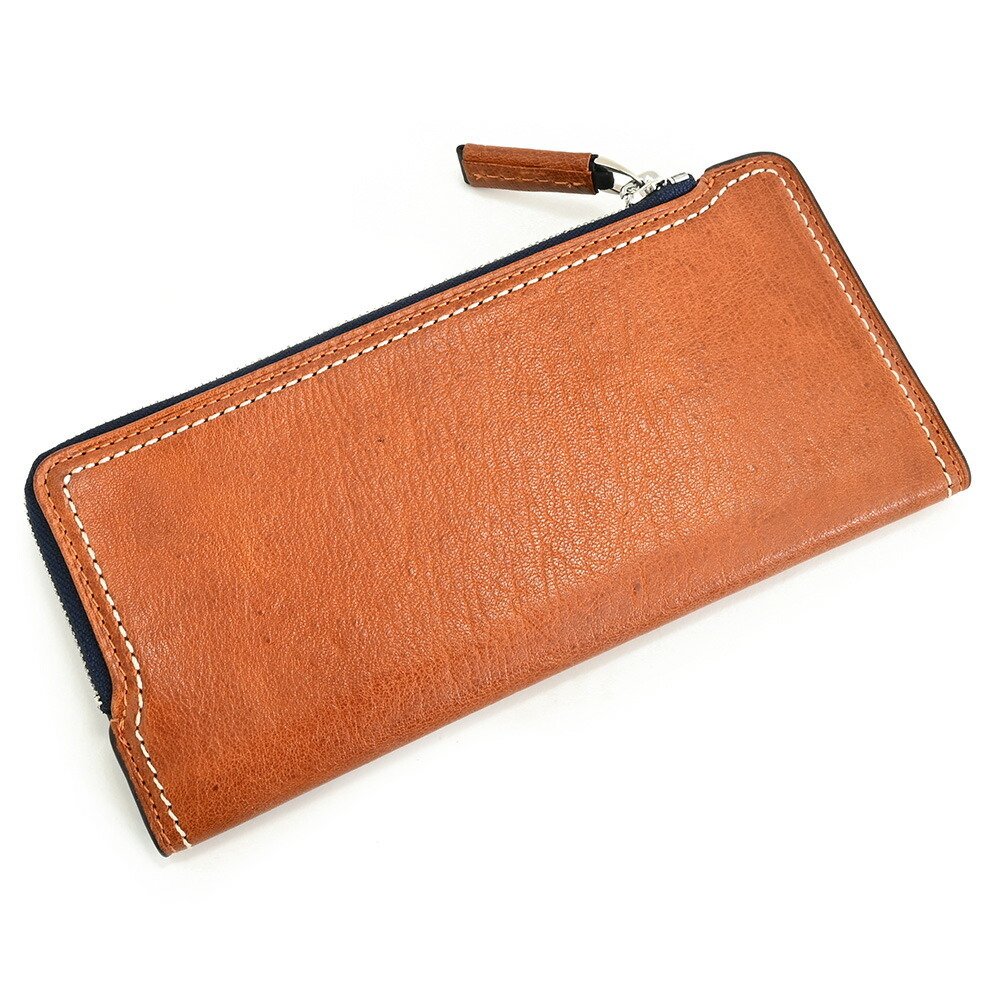 タケオキクチ 財布 長財布 L字ファスナー キャメル TAKEO KIKUCHI