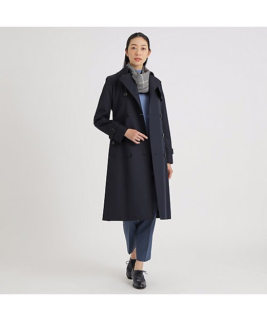 ポールスチュアート 一枚袖 トレンチコート invertere 玉虫 英国製 超