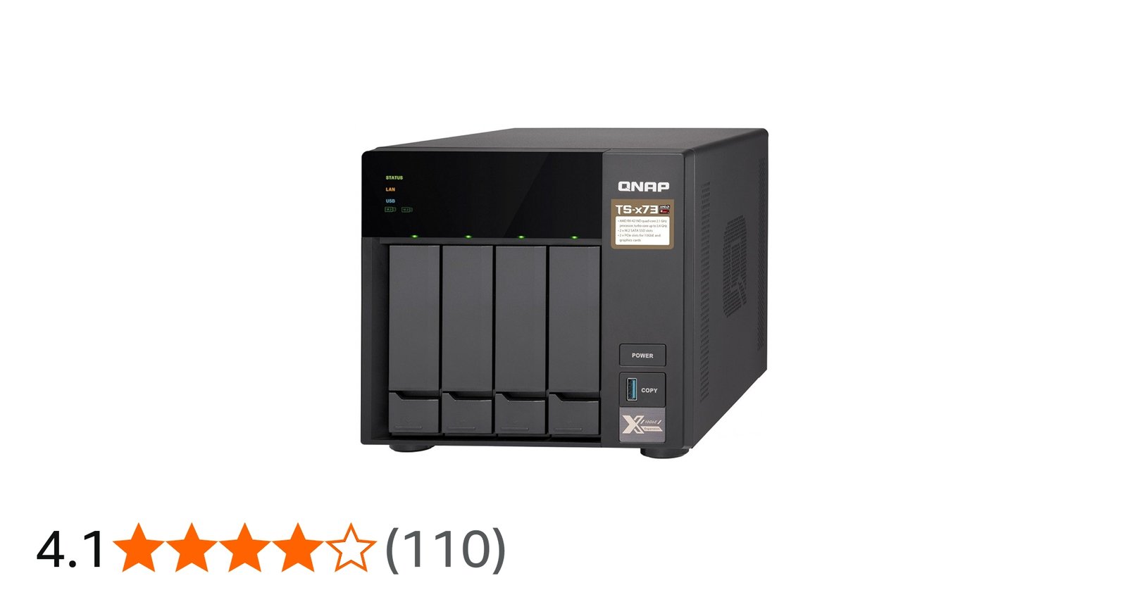 Amazon | QNAP(キューナップ) TS-473 クアッドコア2.1 GHz CPU 4GB