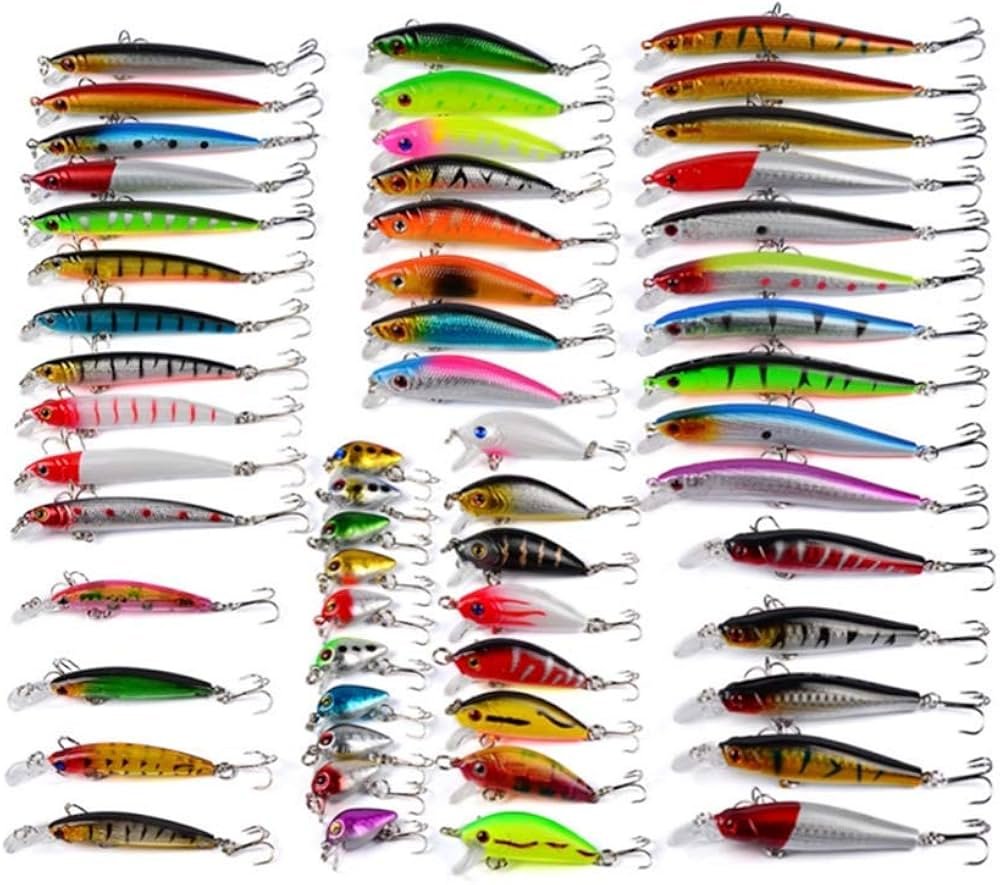 Amazon | 56個 釣具セット ハードルアー 多種類 釣り初心者 釣りルアー
