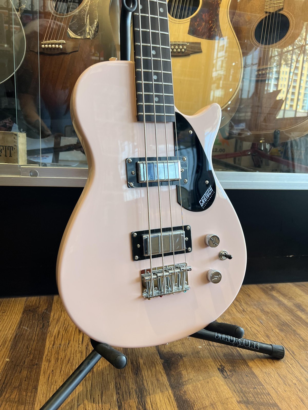 Gretsch G2220 Electromatic Junior Jet Bass II Short Scale-Shell Pink