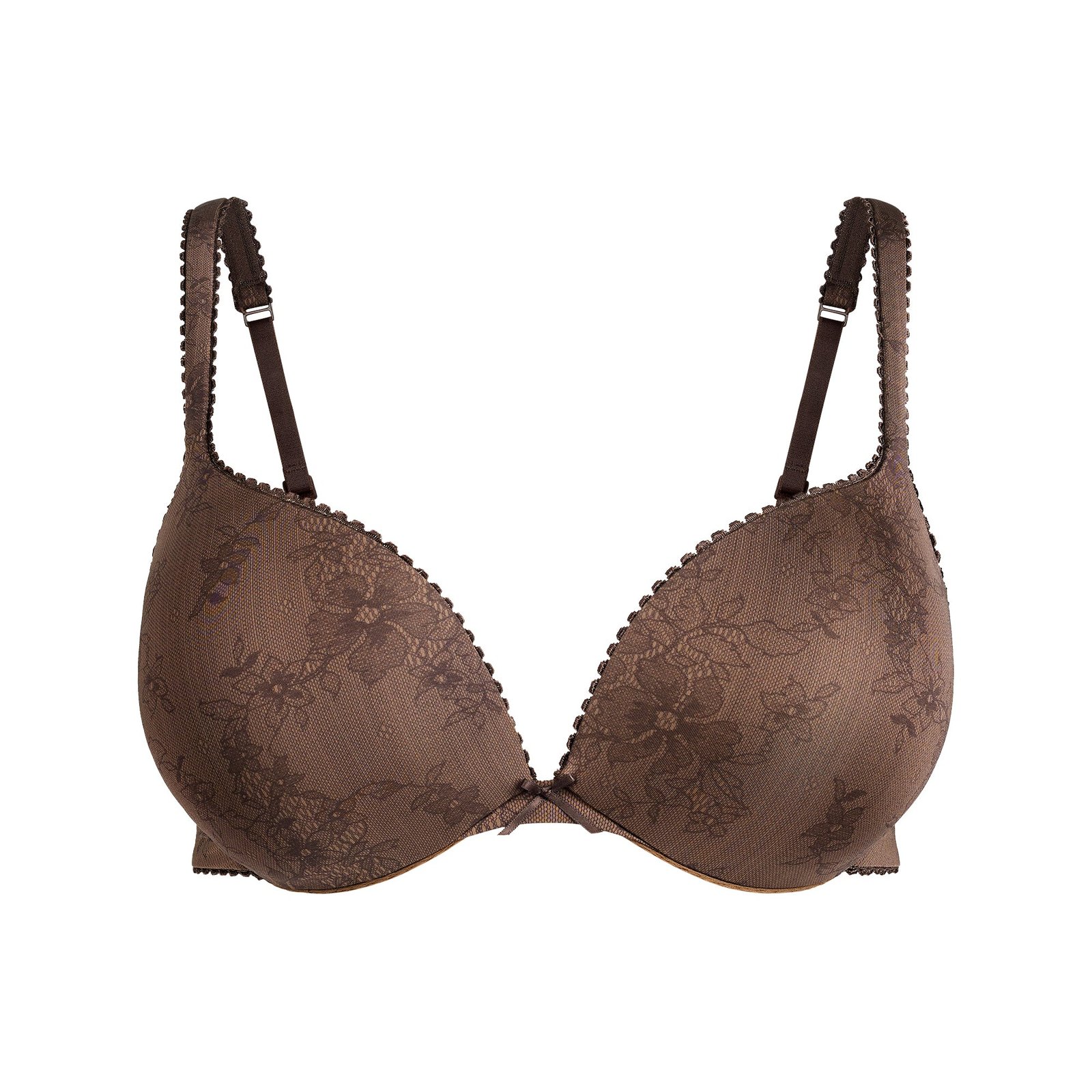SKIMS ULTIMATE PICOT TEARDROP PUSH-UP BRA | OXIDE LACE PRINT | SKIMS