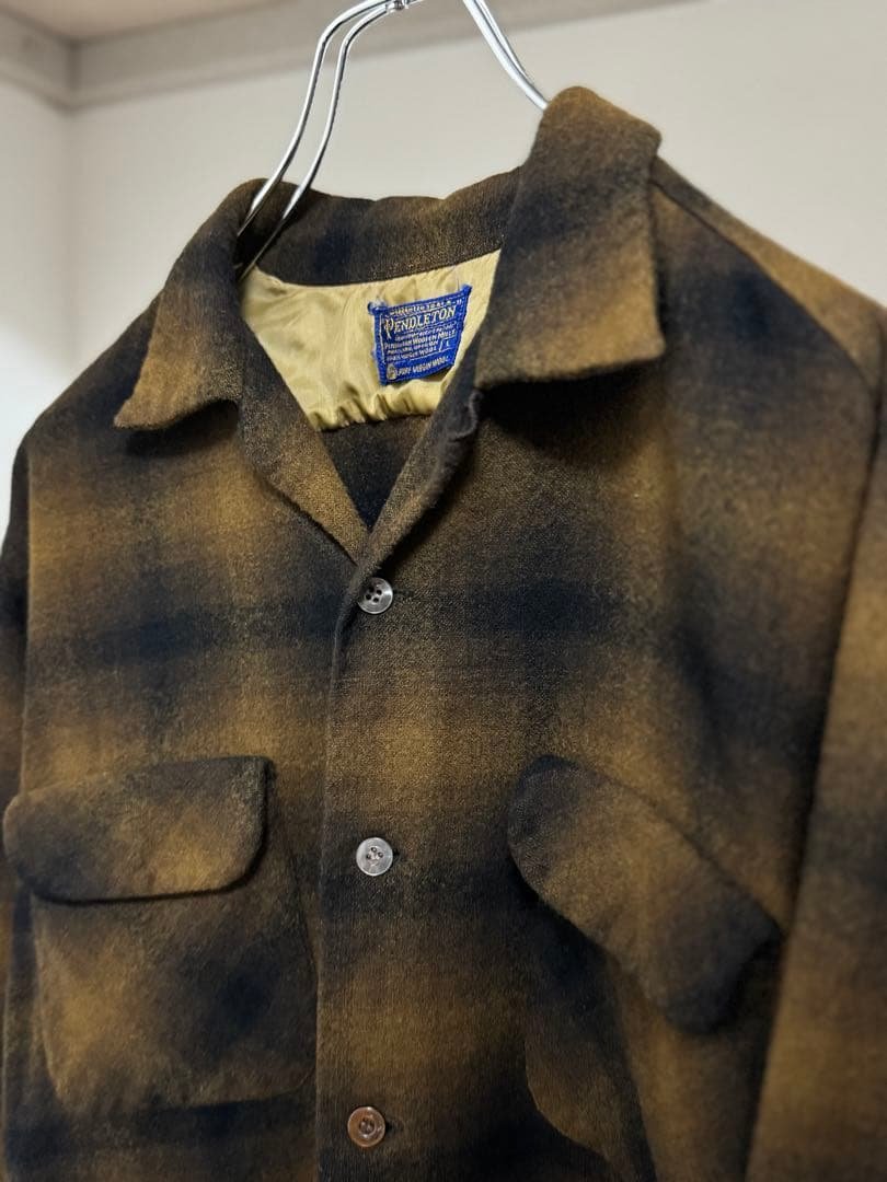PENDLETON 60s オンブレ　ボードシャツ 60s PENDLETON ペンドルトン ボードシャツ XL オンブレ - メルカリ