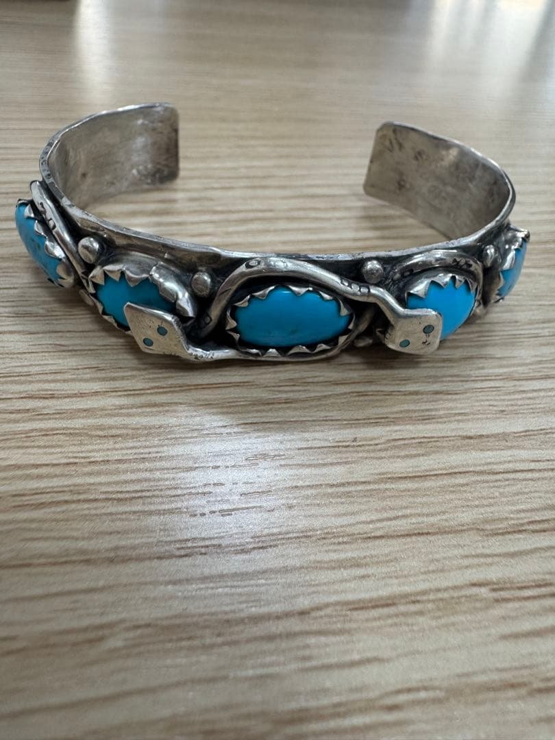 ターコイズ シルバー 925バングル メンズ バングル ブレスレット ターコイズシルバー925バングル