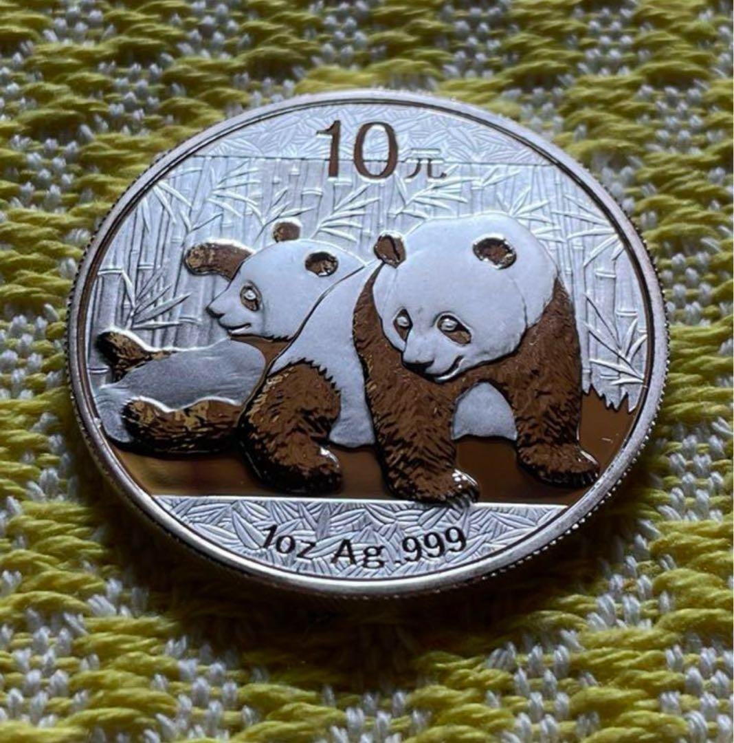 2023年 純銀 パンダ銀貨 30g 中国 10元 シルバー 2023年 純銀 パンダ銀貨 30g 中国 10元 シルバーコインの通販 by Yu's