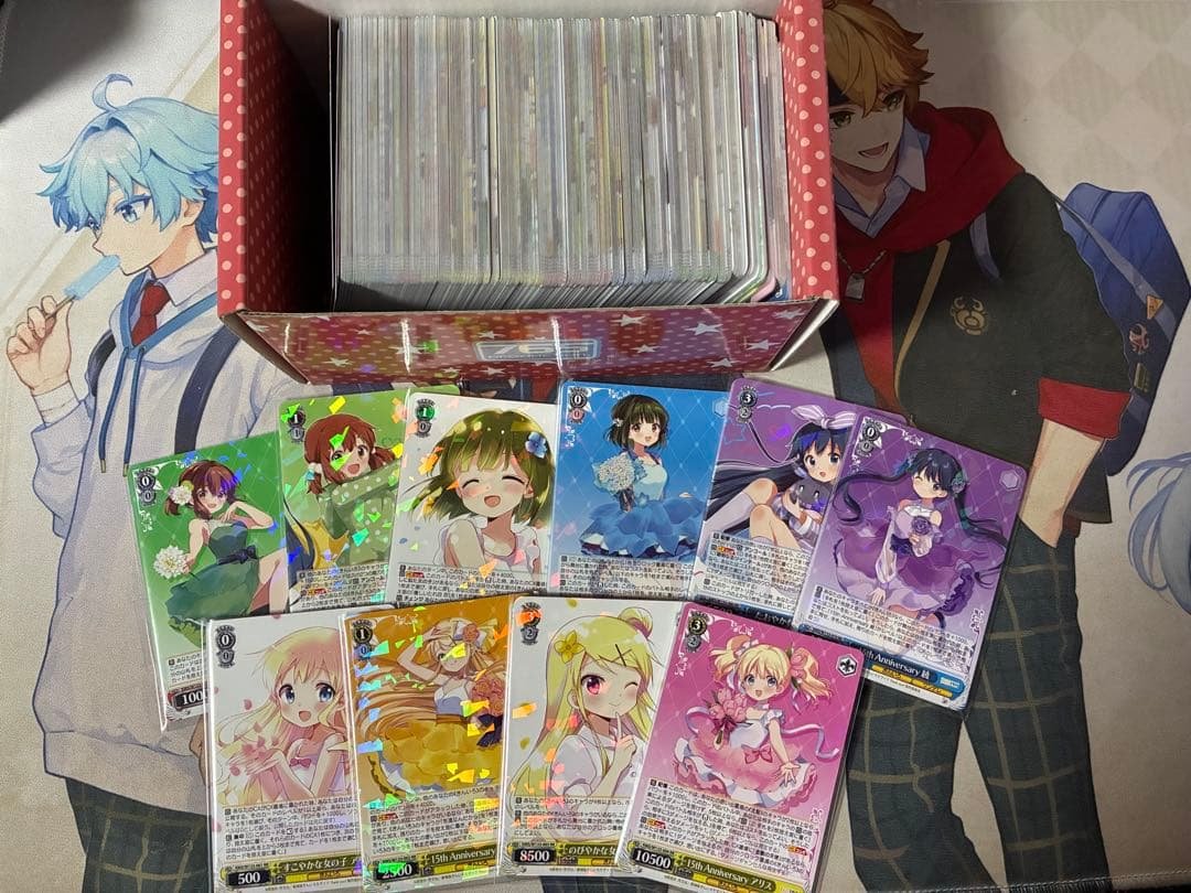 ヴァイスシュヴァルツ　きんいろモザイク　RR以下4コン ヴァイスシュヴァルツ きんいろモザイク 15th Anniversary 4枚コンプ