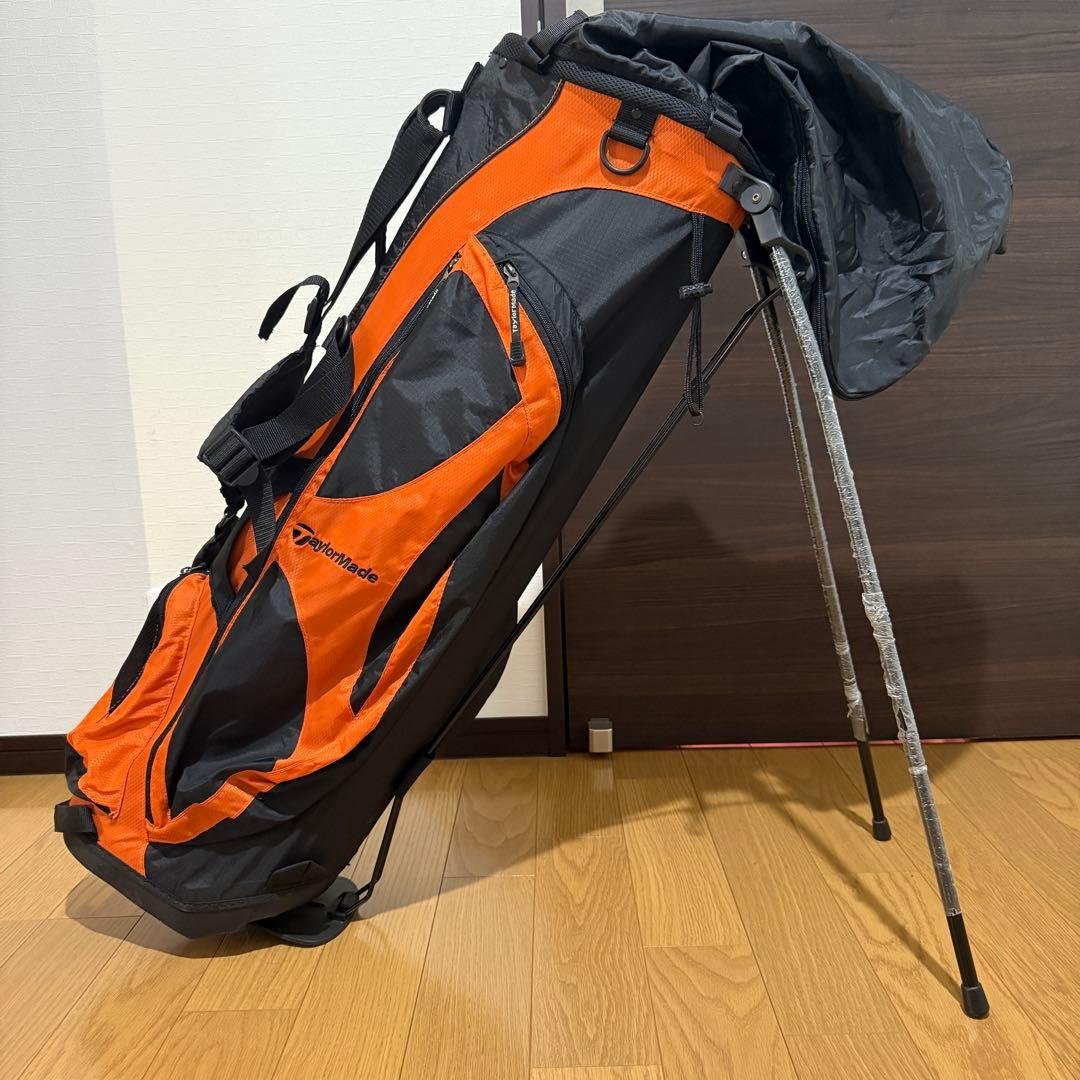 TaylorMade キャディバッグ スタンド付き オレンジ/ブラック TaylorMade（テーラーメイド） 【限定品】 正規品 TOUR STAND BAG